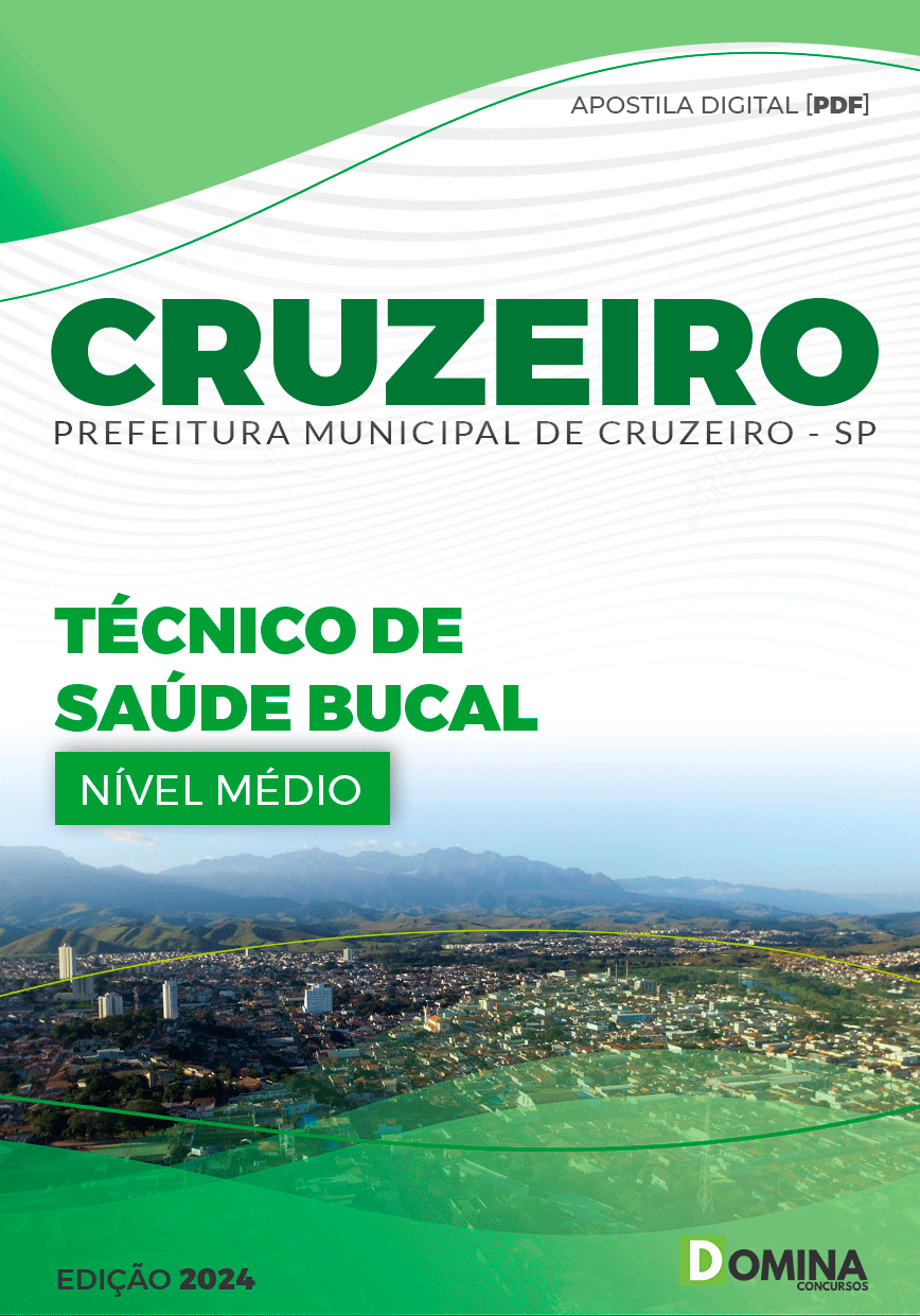Apostila Pref Cruzeiro SP 2024 Técnico de Saúde Bucal