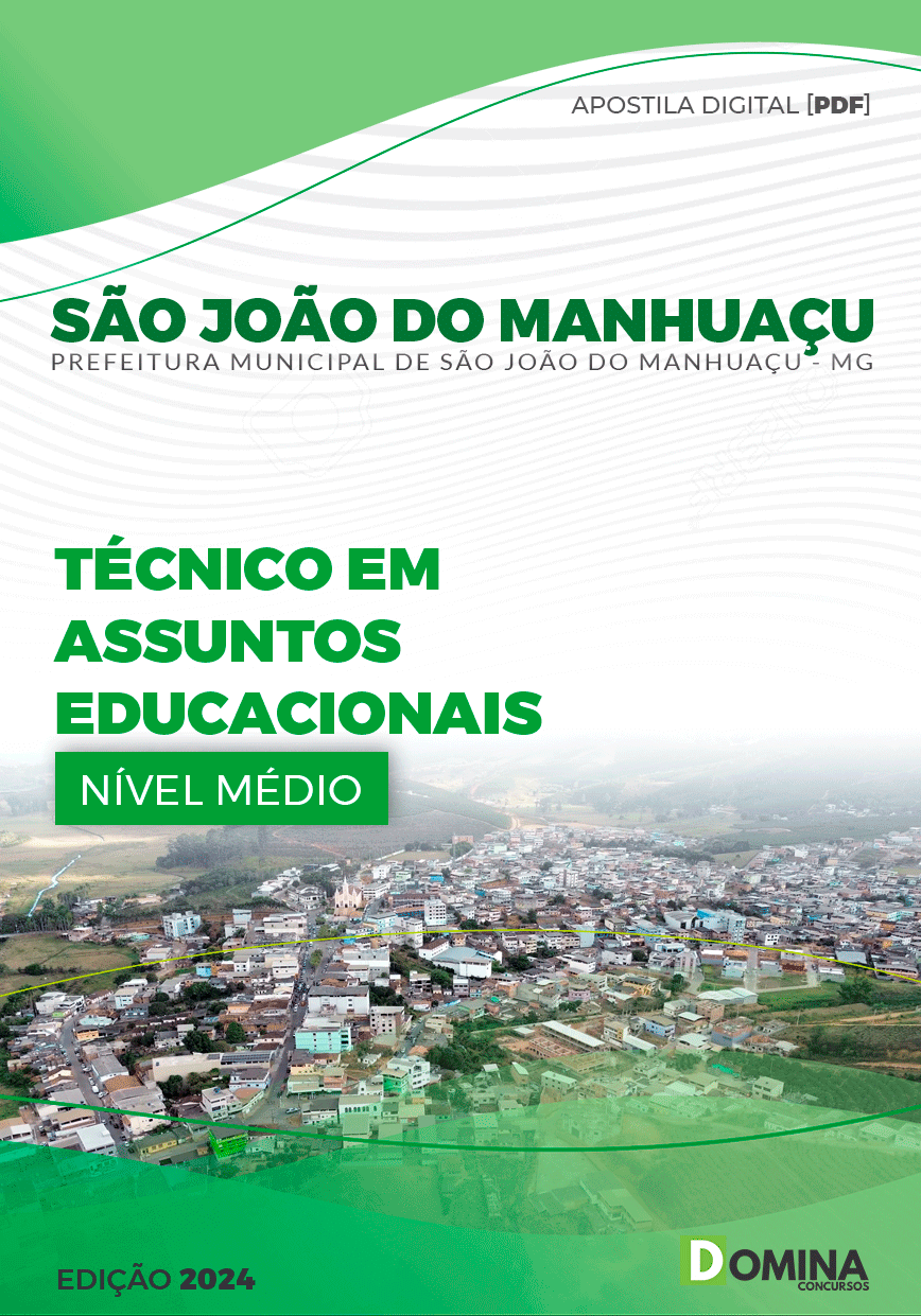 Apostila Pref São João do Manhuaçu MG 2024 Técnico Assuntos Educacionais