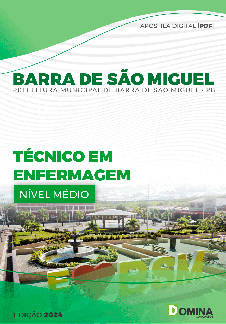 Apostila Pref Barra De São Miguel PB 2024 Técnico Enfermagem