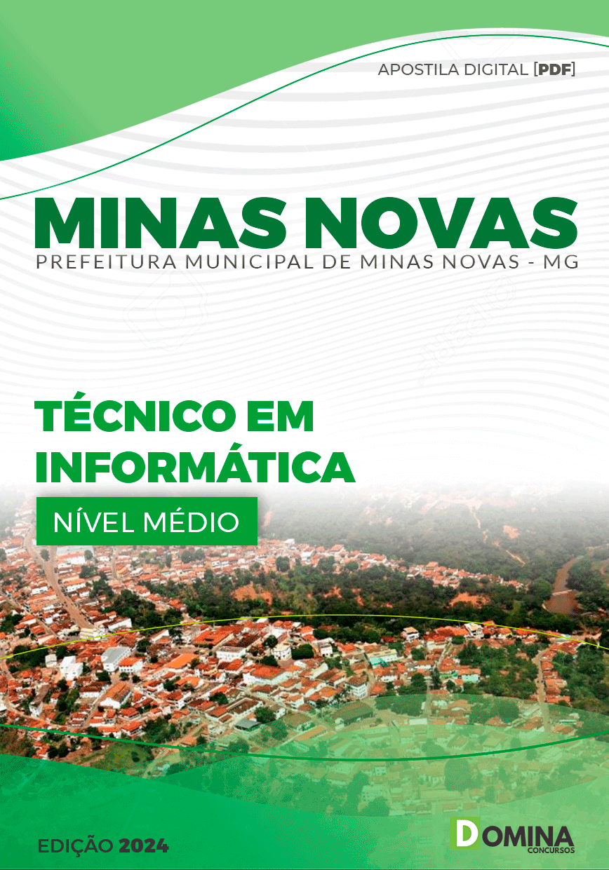 Apostila Pref Minas Novas MG 2024 Técnico Informática