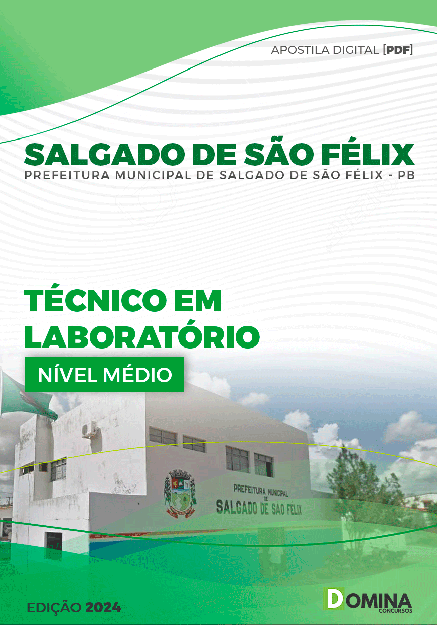 Apostila Pref Salgado de São Félix PB 2024 Técnico Laboratório