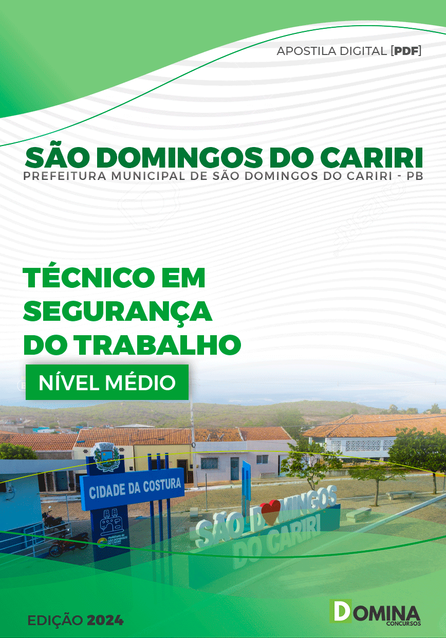 Pref São Domingos Cariri PB 2024 Técnico Segurança do Trabalho