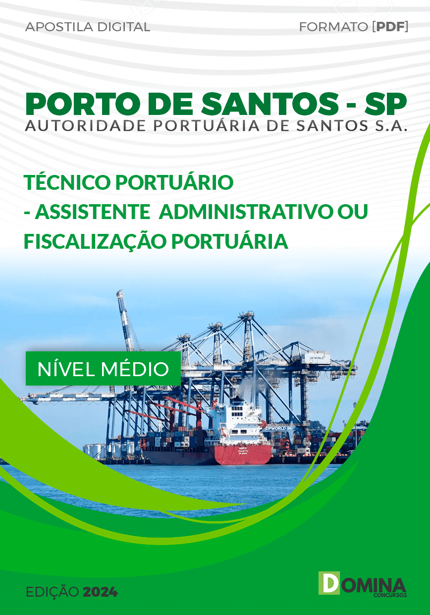 Apostila Porto de Santos SP 2024 Técnico Assistente Administrativo