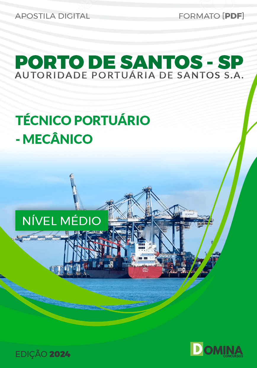 Apostila Porto de Santos SP 2024 Técnico Portuário Mecânico