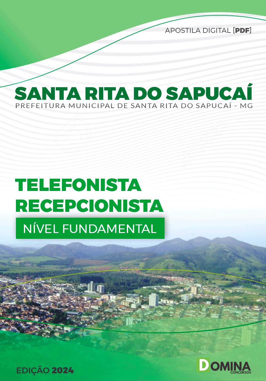 Apostila Pref Santa Rita Do Sapucaí MG 2024 Telefonista
