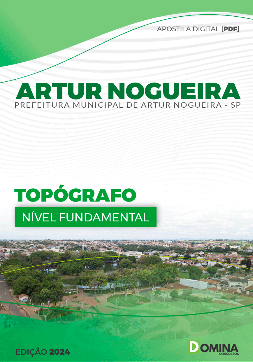 Apostila Pref Artur Nogueira SP 2024 Topógrafo