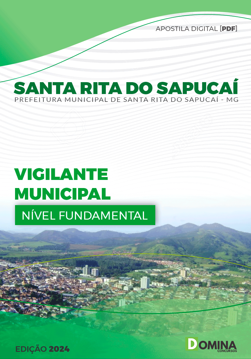 Apostila Pref Santa Rita Do Sapucaí MG 2024 Vigilante Municipal