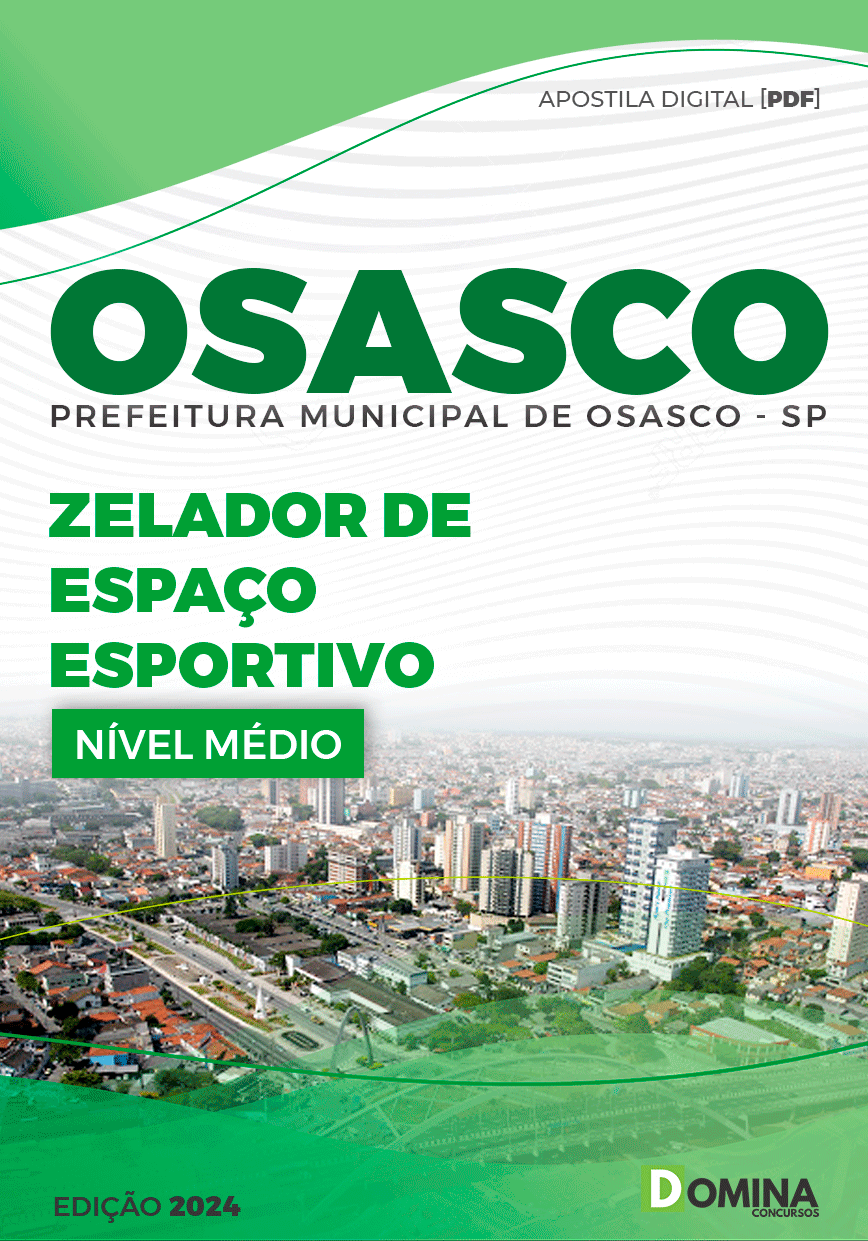 Apostila Pref Osasco SP 2024 Zelador Espaço Esportivo