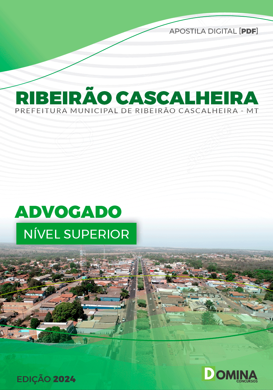 Apostila Pref Ribeirão Cascalheira MT 2024 Advogado