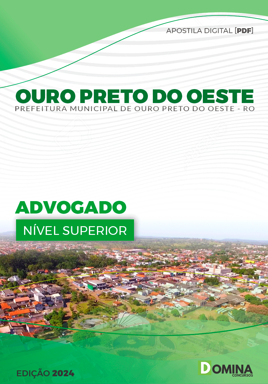 Apostila Pref Ouro Preto do Oeste RO 2024 Advogado