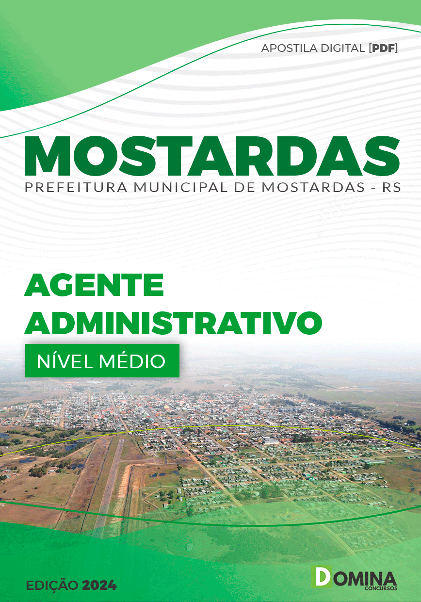 Apostila Prefeitura Mostardas RS 2024 Agente Administrativo