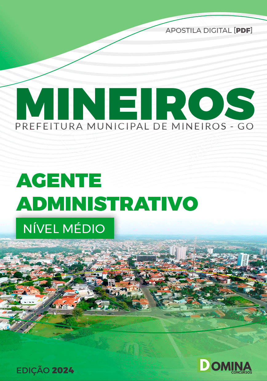 Apostila Prefeitura Mineiros GO 2024 Agente Administrativo