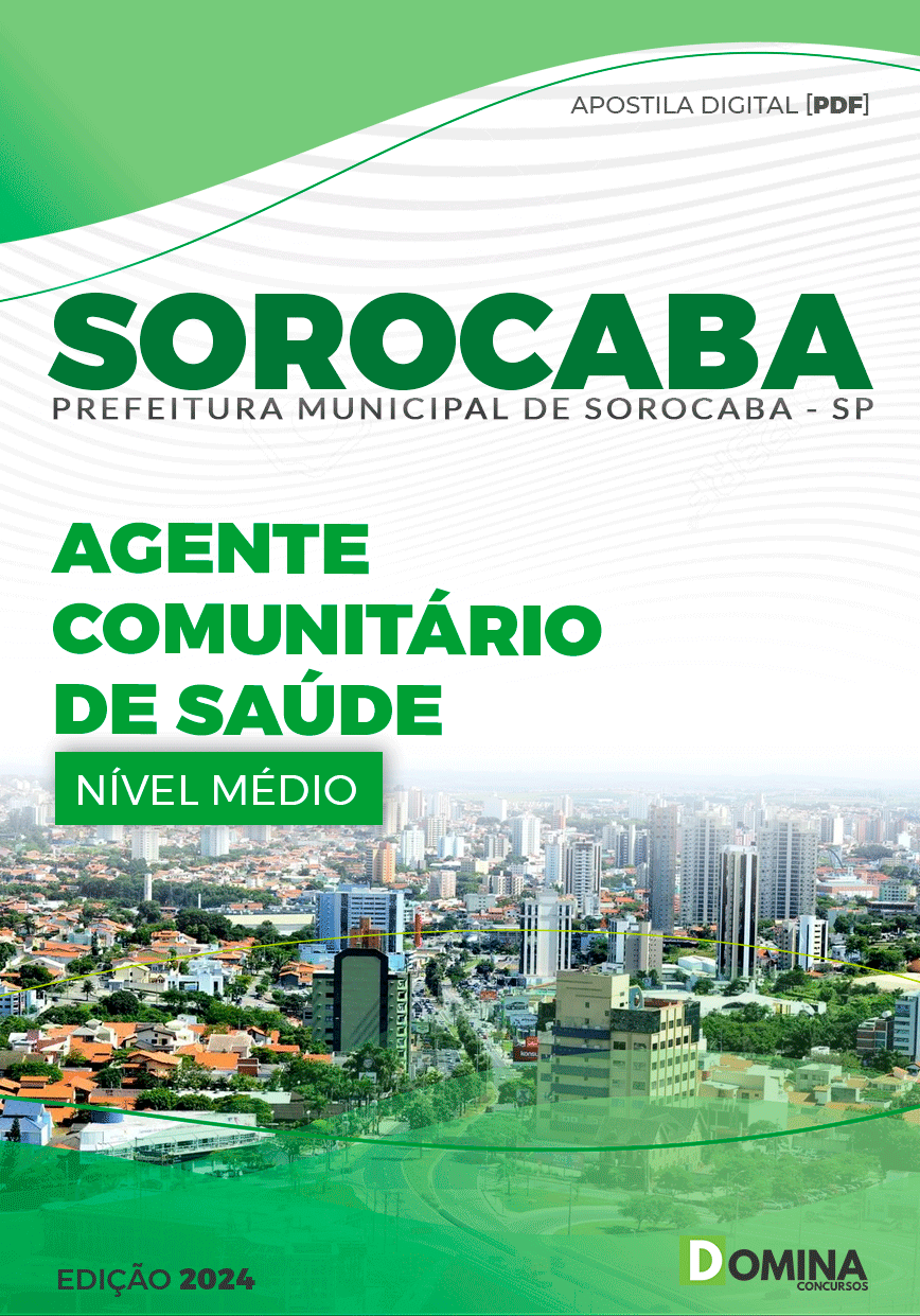 Apostila Pref Sorocaba SP 2024 Agente Comunitário Saúde