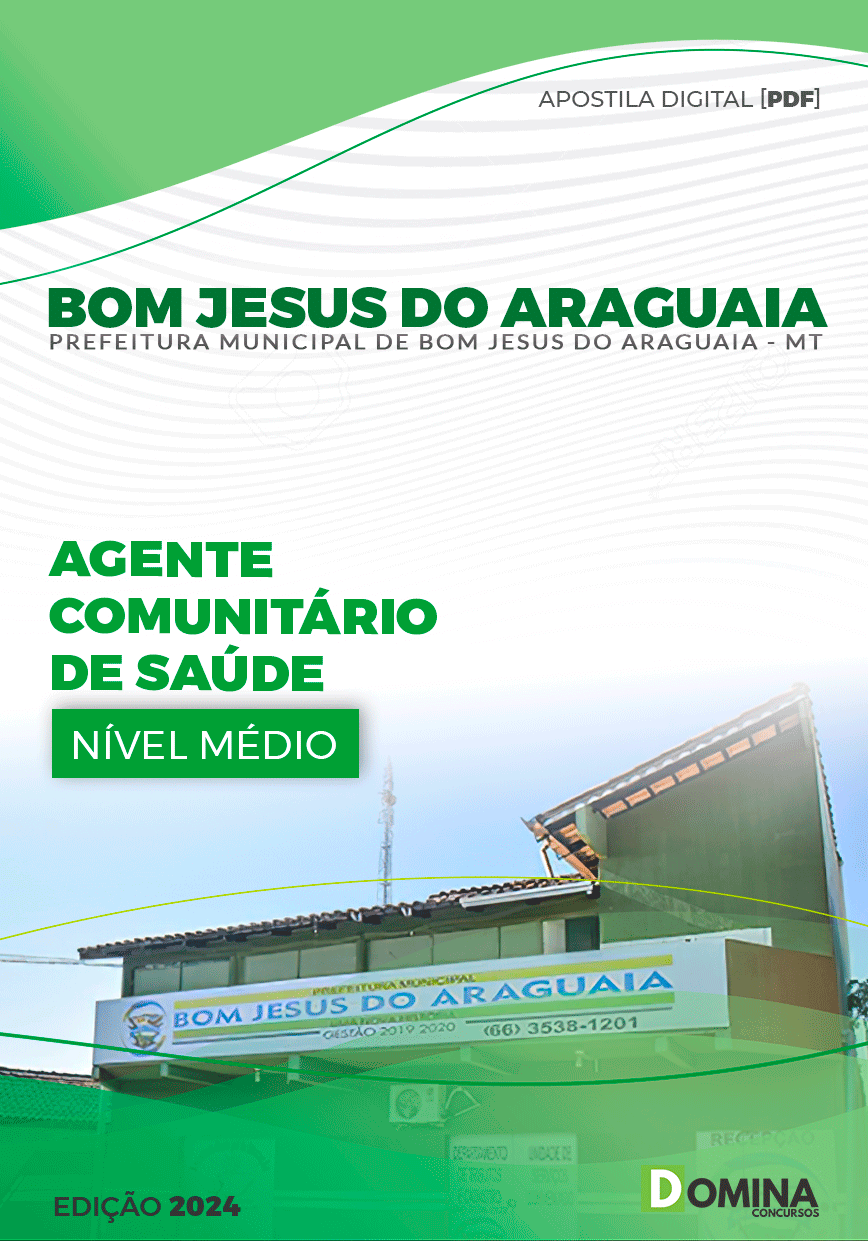 Pref Bom Jesus Araguaia MT 2024 Agente Comunitário de Saúde