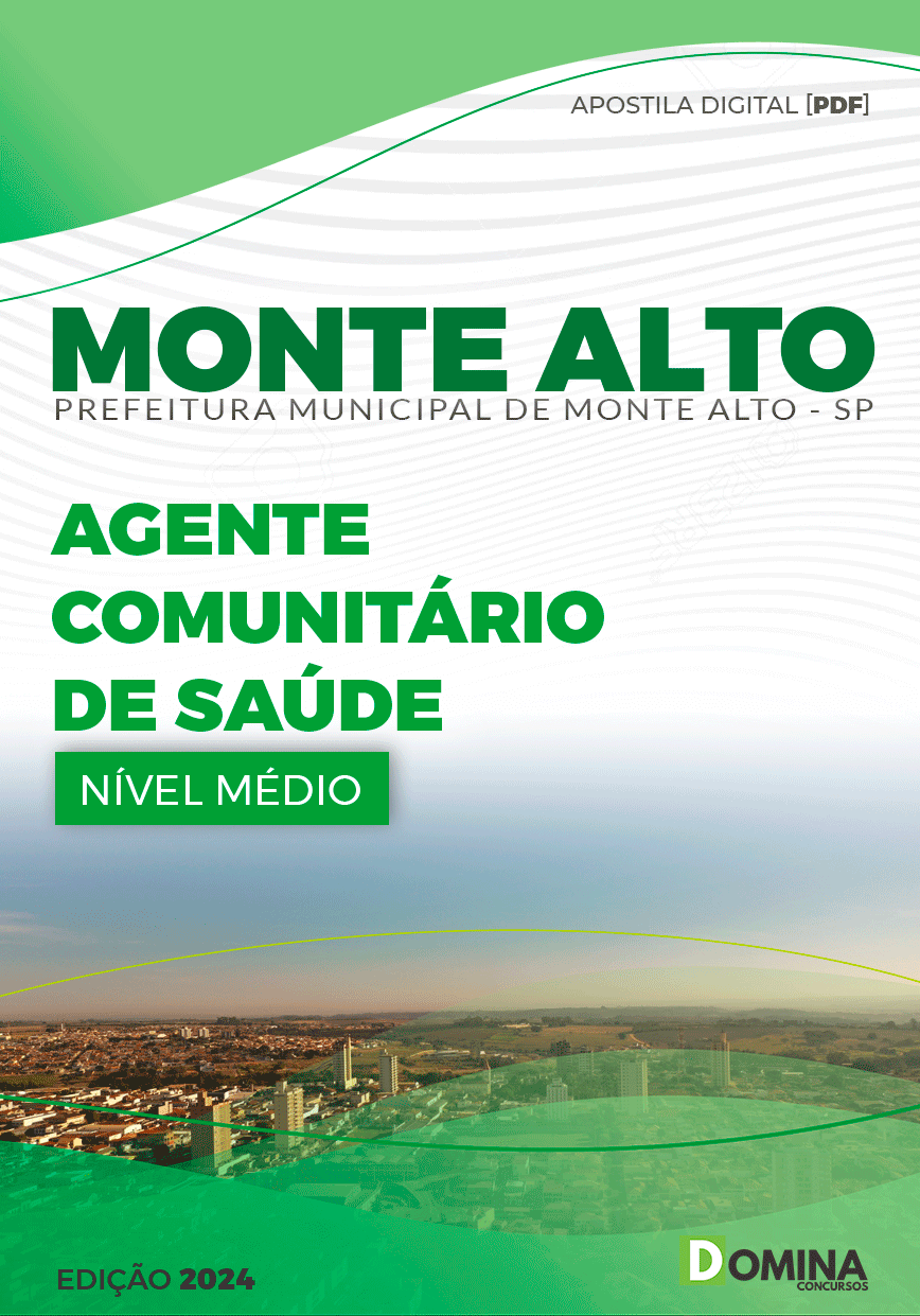 Apostila Pref Monte Alto SP 2024 Agente Comunitário de Saúde