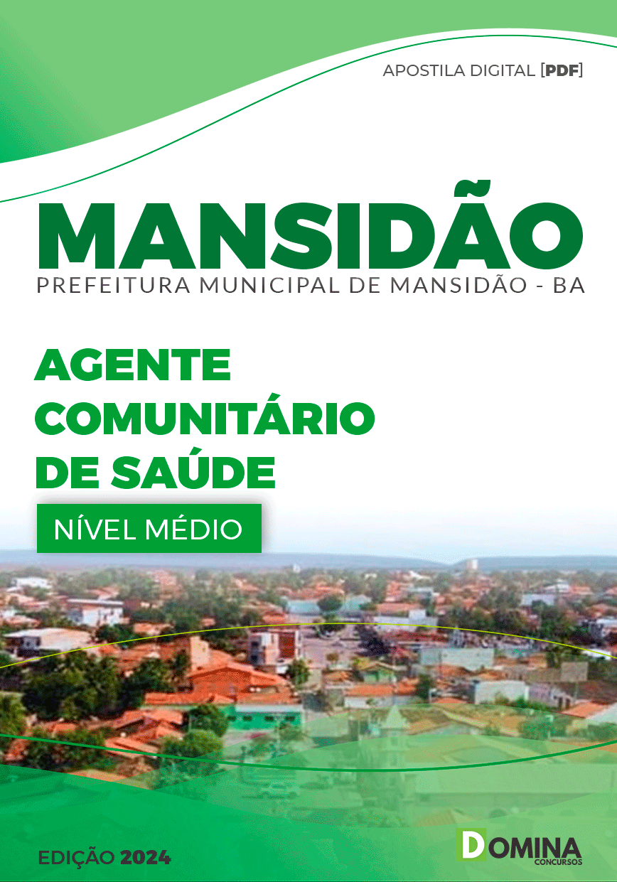 Apostila Pref Mansidão BA 2024 Agente Comunitário de Saúde