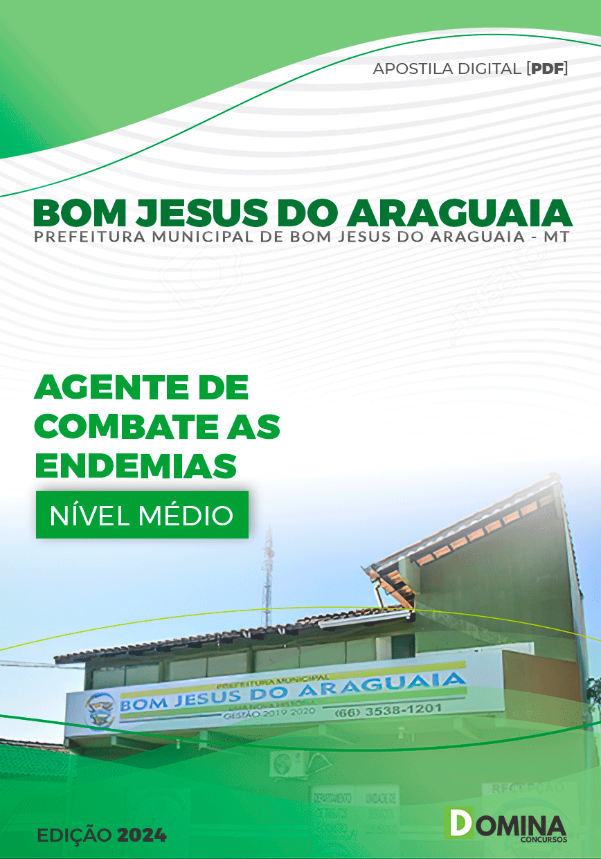 Pref Bom Jesus Araguaia MT 2024 Agente Combate as Endemias