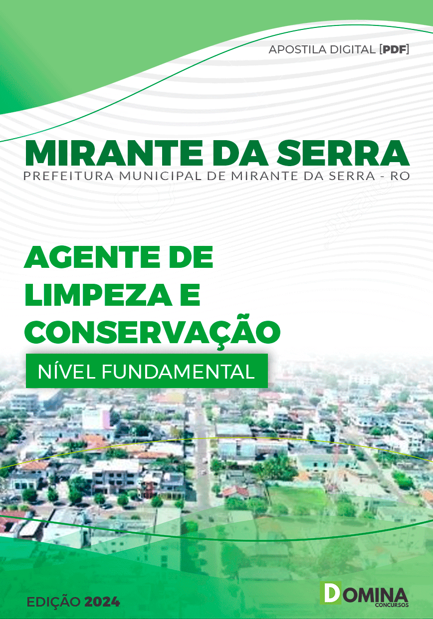 Pref Mirante da Serra RO 2024 Agente de Limpeza e Conservação