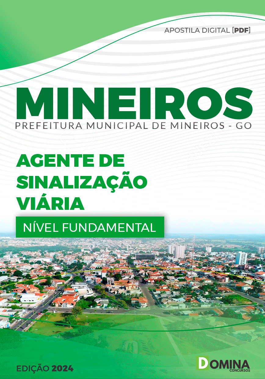 Apostila Prefeitura Mineiros GO 2024 Agente de Sinalização Viária
