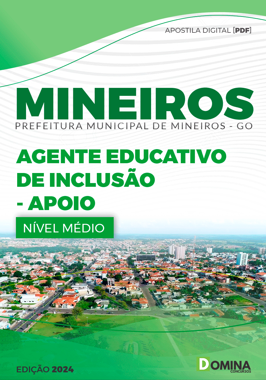 Apostila Prefeitura Mineiros GO 2024 Agente Educativo Apoio