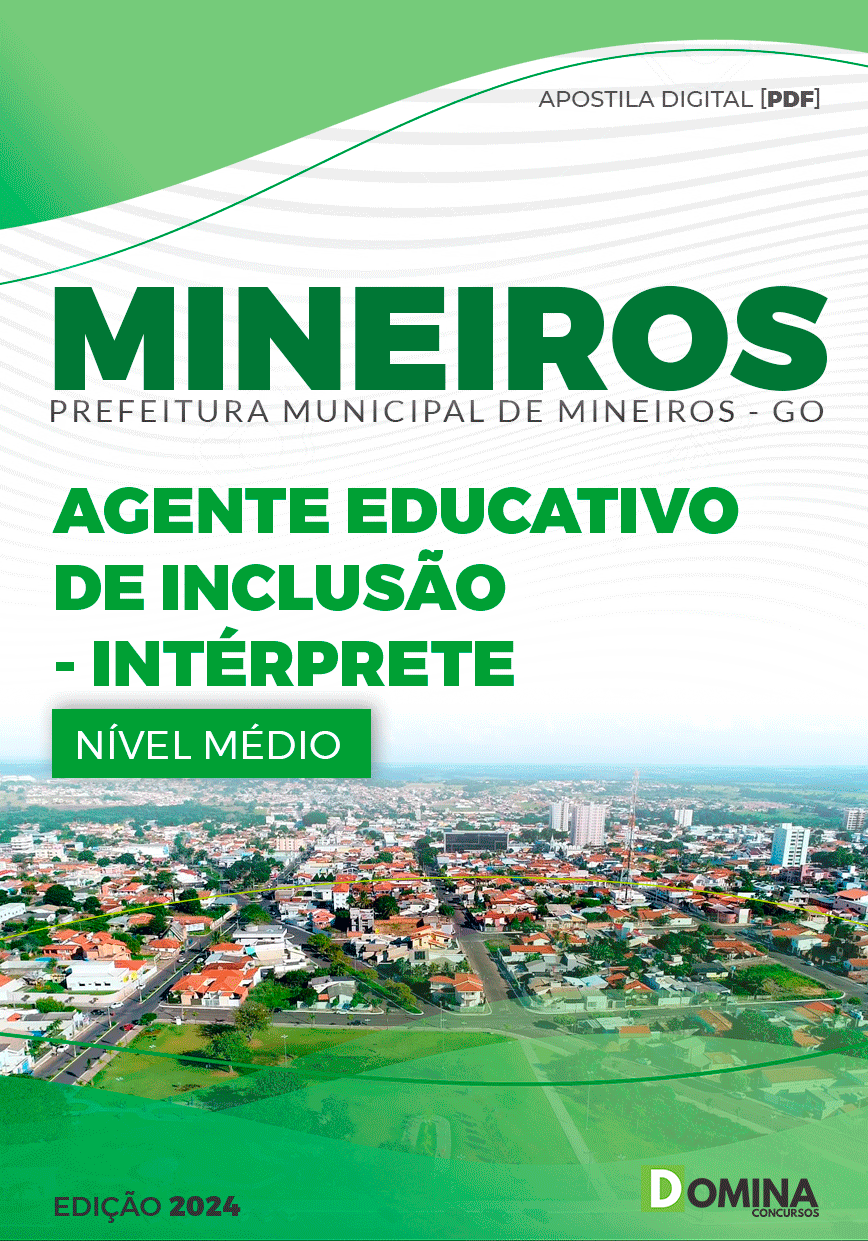 Apostila Prefeitura Mineiros GO 2024 Agente Educativo Intérprete