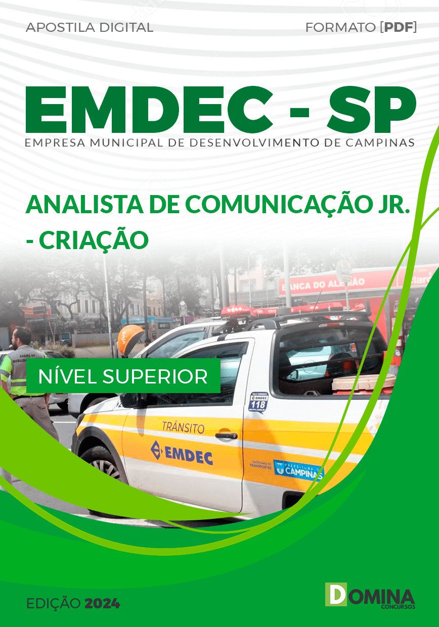 Apostila EMDEC SP 2024 Analista Comunicação