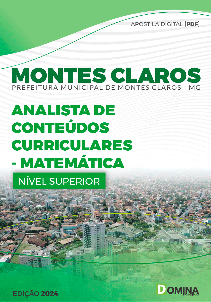 Pref Montes Claros MG 2024 Analista Curricular Matemática