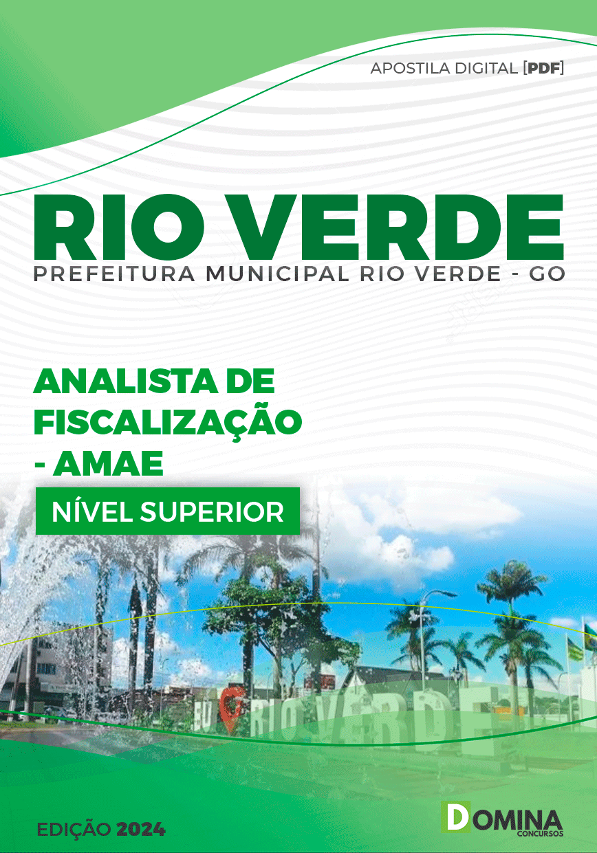 Apostila Prefeitura Rio Verde GO 2024 Analista de Fiscalização