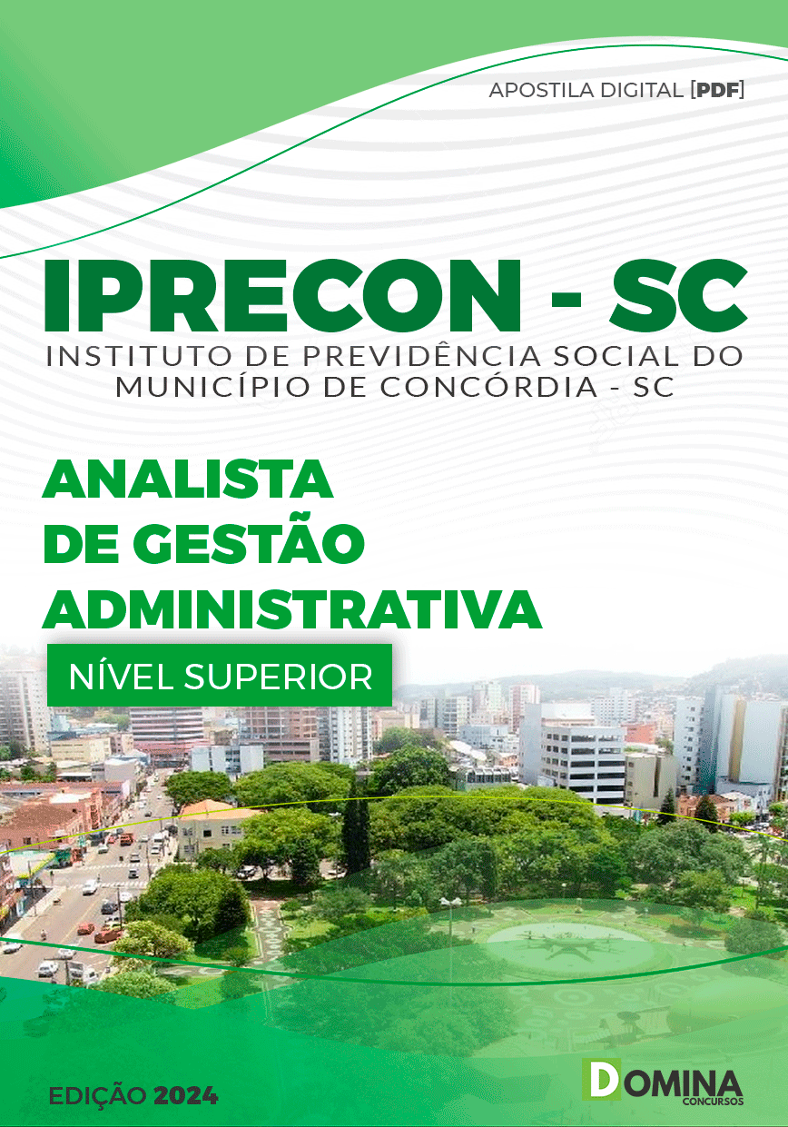 Apostila IPRECON Concórdia SC 2024 Analista Administrativo