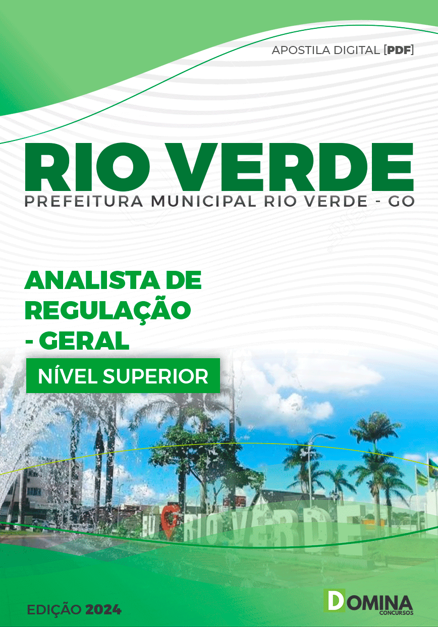 Apostila Prefeitura Rio Verde GO 2024 Analista Regulação Geral