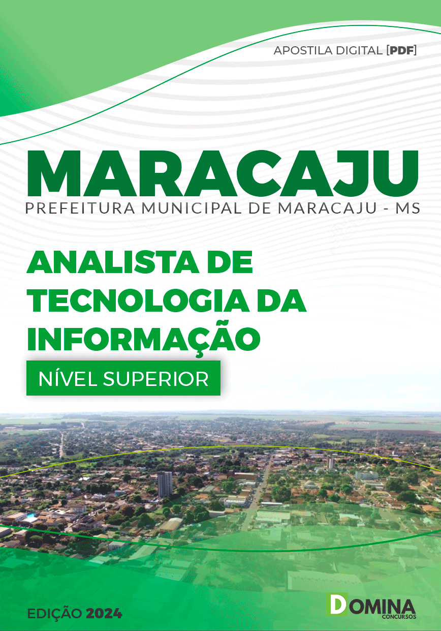 Apostila Pref Maracaju MS 2024 Analista Tecnologia Informação