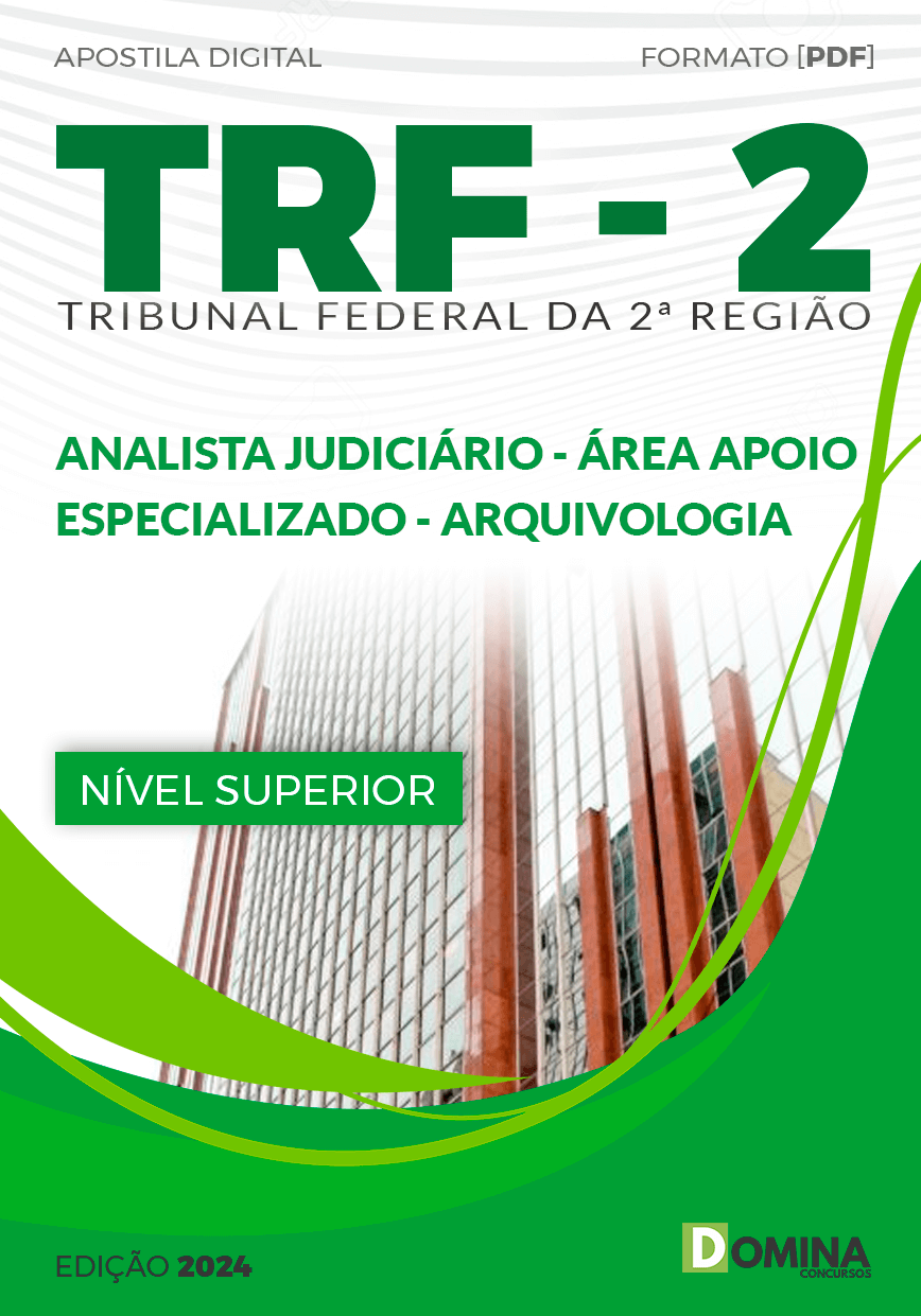 Apostila TRF 2 2024 Analista Judiciário Arquivologia