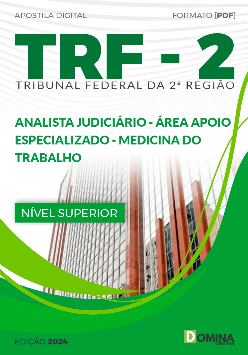 Apostila TRF 2 2024 Analista Judiciário Medicina Trabalho