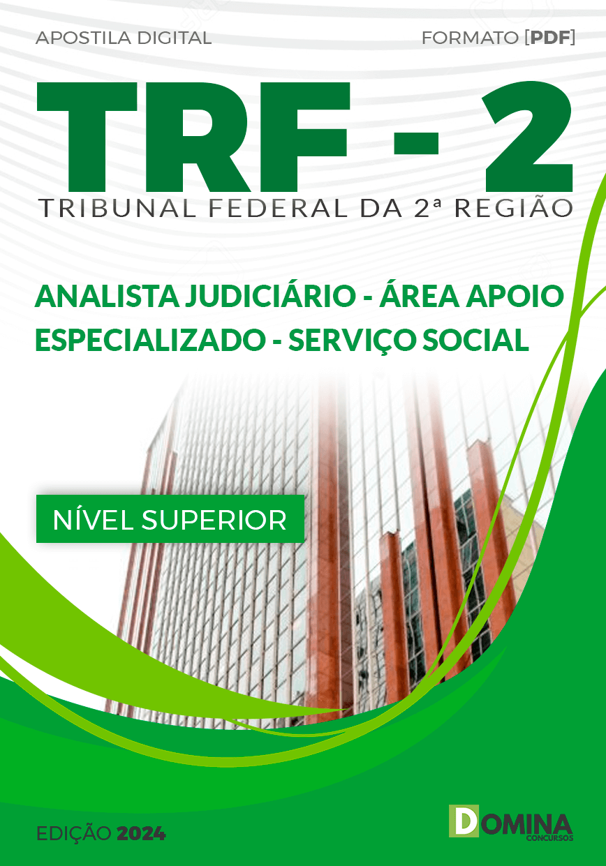 Apostila TRF 2 2024 Analista Judiciário Serviço Social