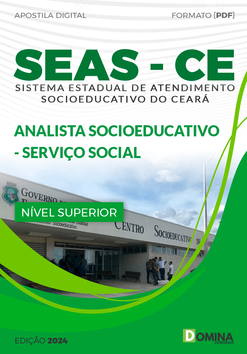 Apostila SEAS CE 2024 Analista Socioeducativo Serviço Social