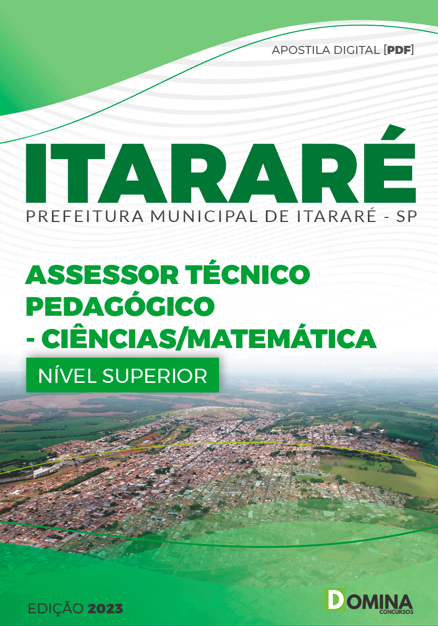 Pref Itararé SP 2024 Assessor Pedagógico Ciências Matemática