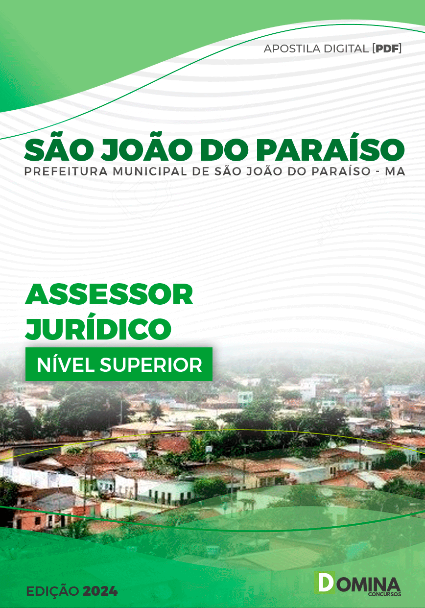 Apostila Pref São João do Paraíso MA 2024 Assessor Jurídico