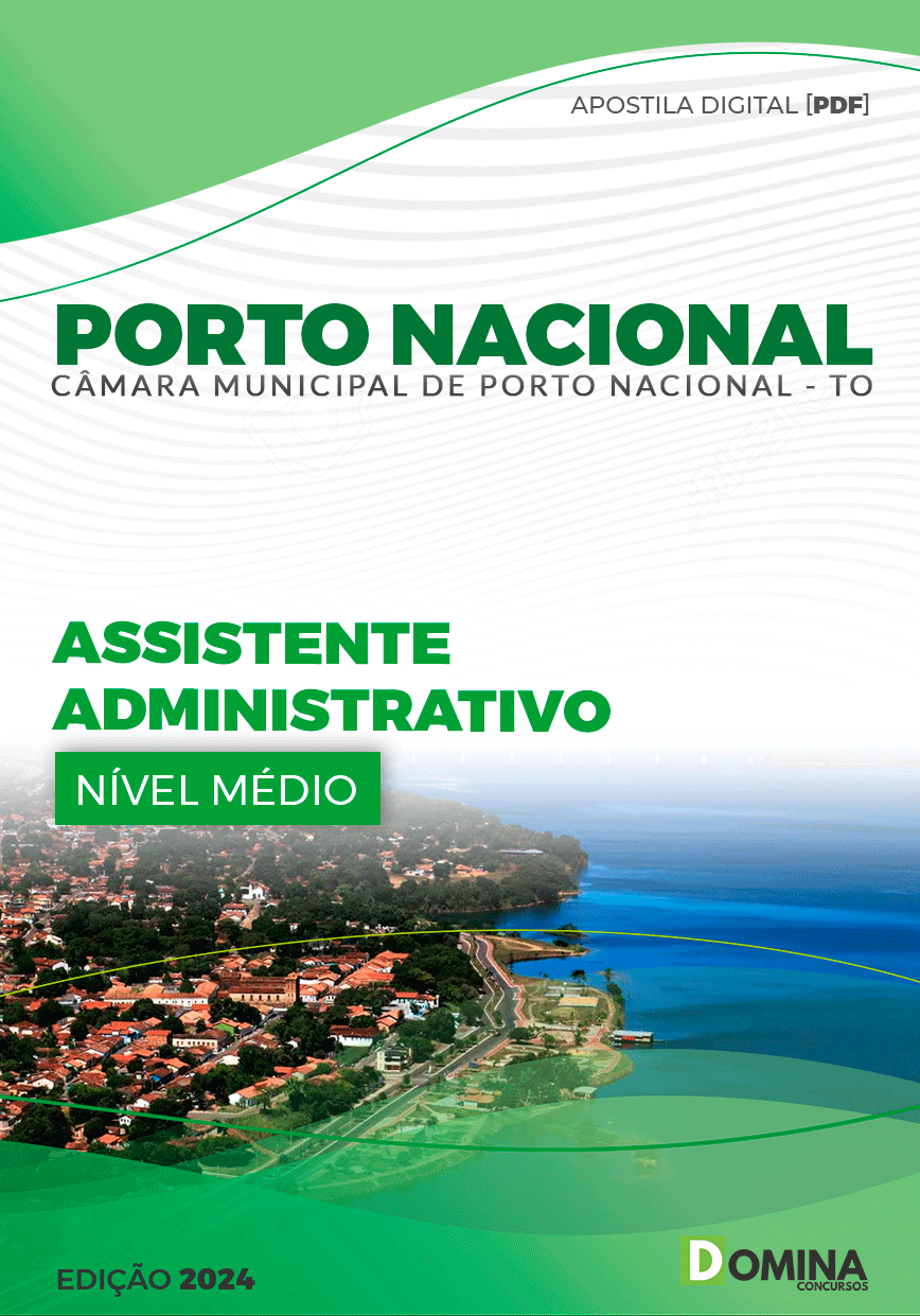 Apostila Câmara Porto Nacional TO 2024 Assistente Administrativo