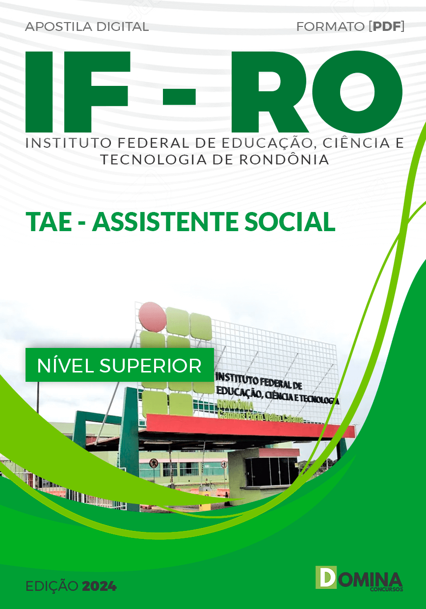 Apostila Concurso IFRO 2024 Assistente Social
