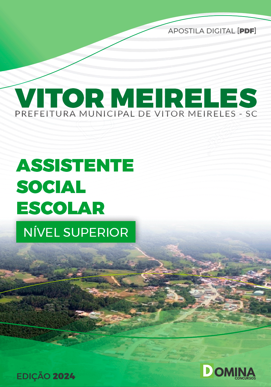 Apostila Pref Vitor Meireles SC 2024 Assistente Social Escolar