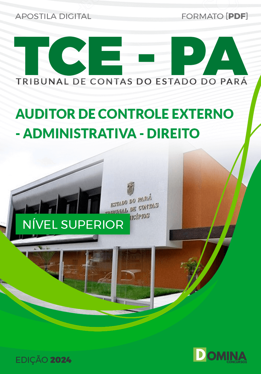 Apostila TCE PA 2024 Auditor Controle Externo ADM Direito