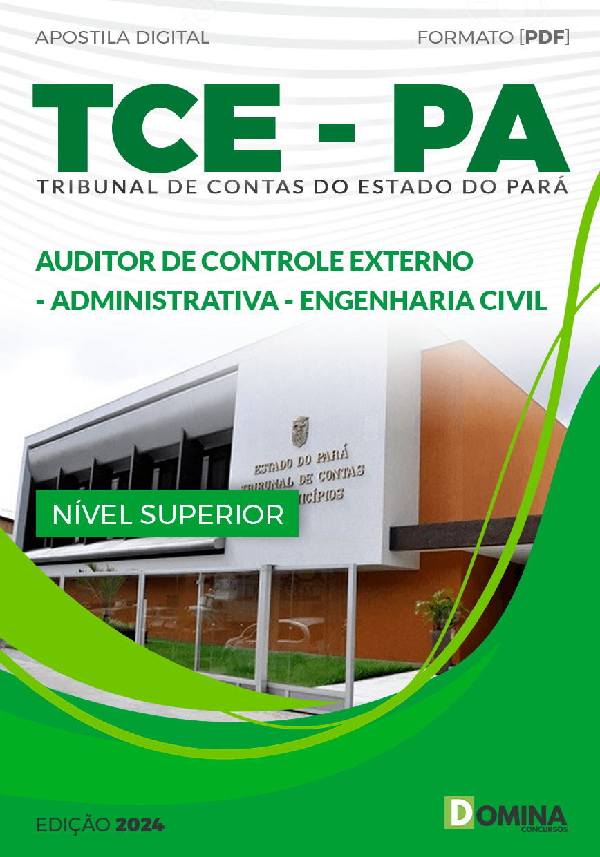 Apostila TCE PA 2024 Auditor Cont Externo ADM Engenharia Civil