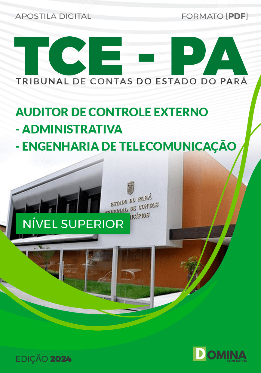 TCE PA 2024 Auditor Cont Externo ADM Eng Telecomunicação