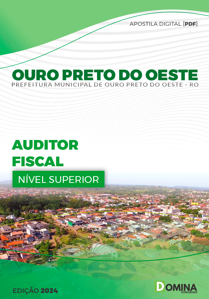 Apostila Pref Ouro Preto do Oeste RO 2024 Auditor Fiscal
