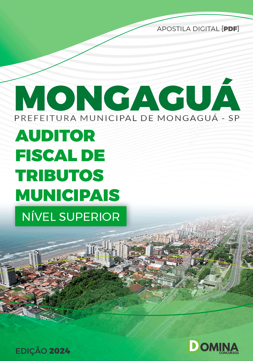 Apostila Pref Mongaguá SP 2024 Auditor Fiscal Tributos Municipais