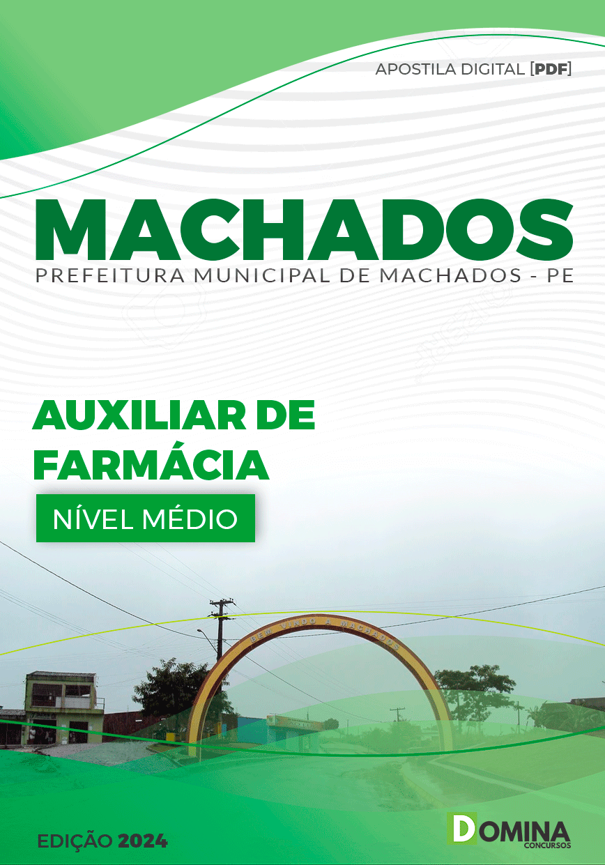 Apostila Pref Machados PE 2024 Auxiliar Farmácia