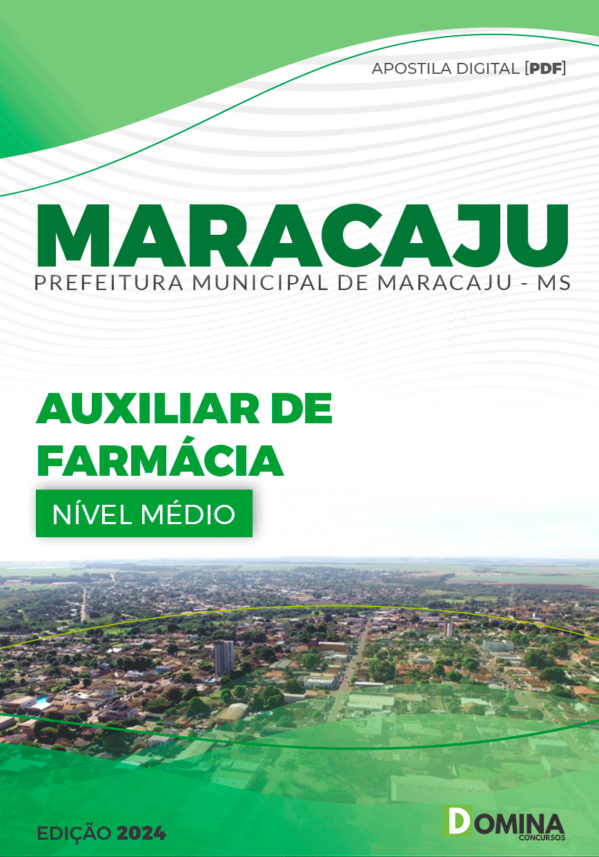 Apostila Pref Maracaju MS 2024 Auxiliar Farmácia
