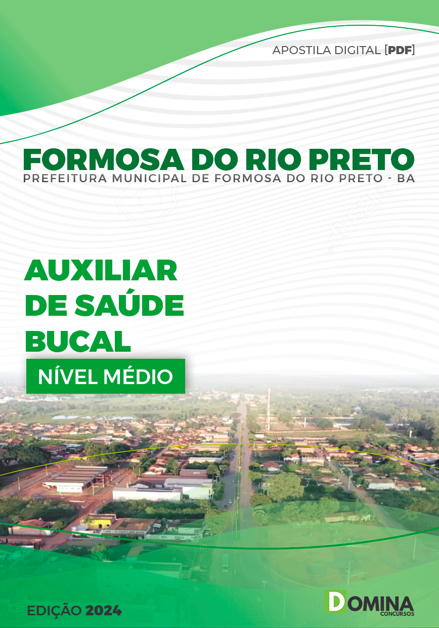 Apostila Pref Formosa Rio Preto BA 2024 Auxiliar Saúde Bucal