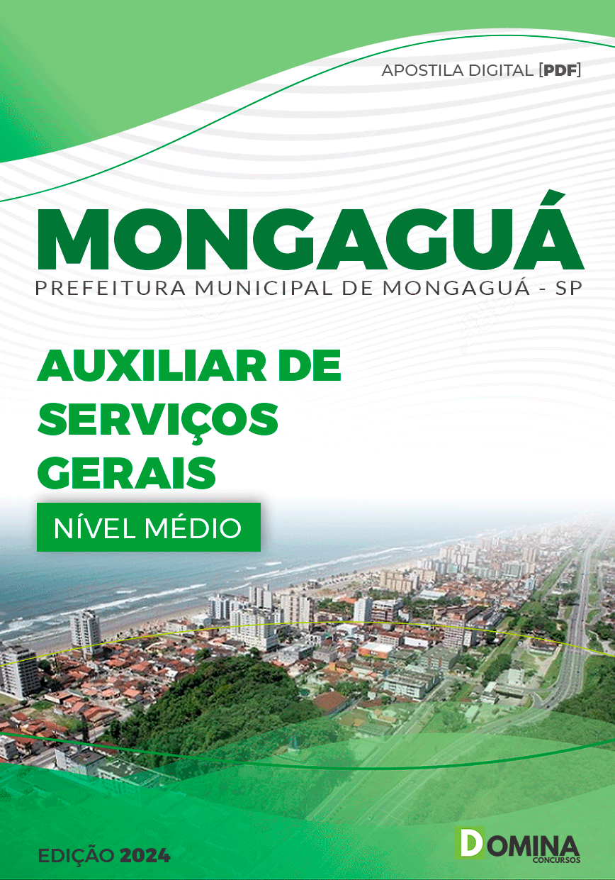Apostila Pref Mongaguá SP 2024 Auxiliar Serviços Gerais