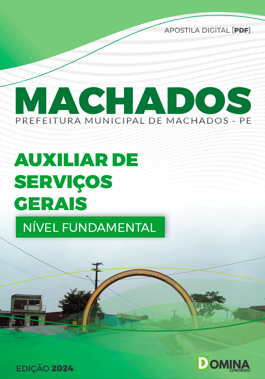 Apostila Pref Machados PE 2024 Auxiliar Serviços Gerais